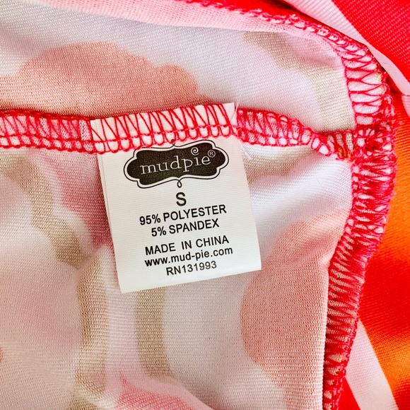 PINK AND ORANGE HALTER DRESS SMALL 4-6 - Picture 5 of 5